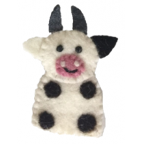 PAPOOSE - felt finger puppet, cow